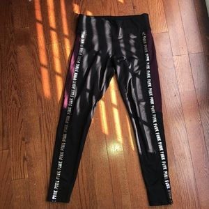 Pink Victoria Secret Fleeced Lined Leggings